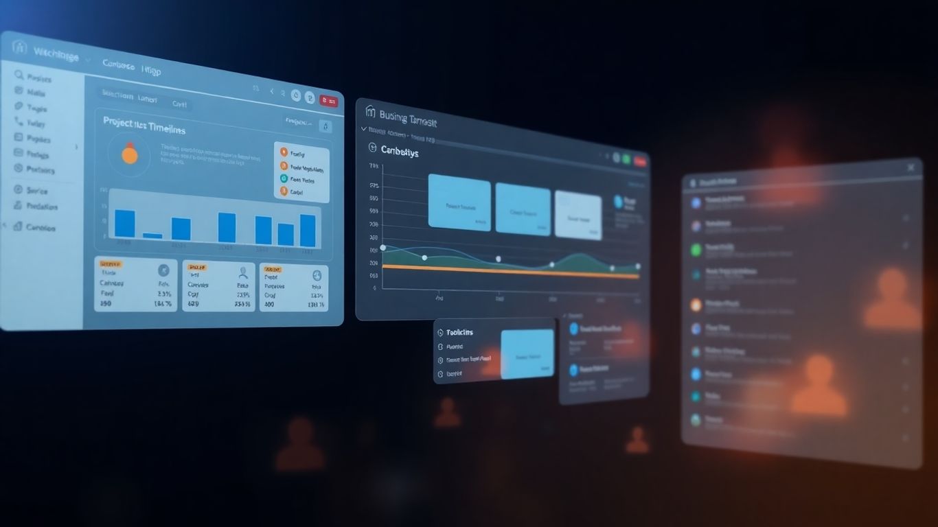 Amwork all-in-one business management platform interface.