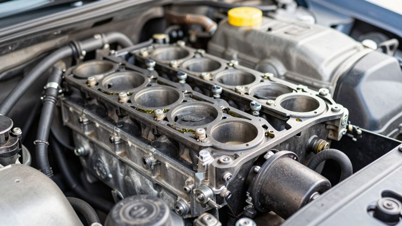 Subaru engine head gasket detail