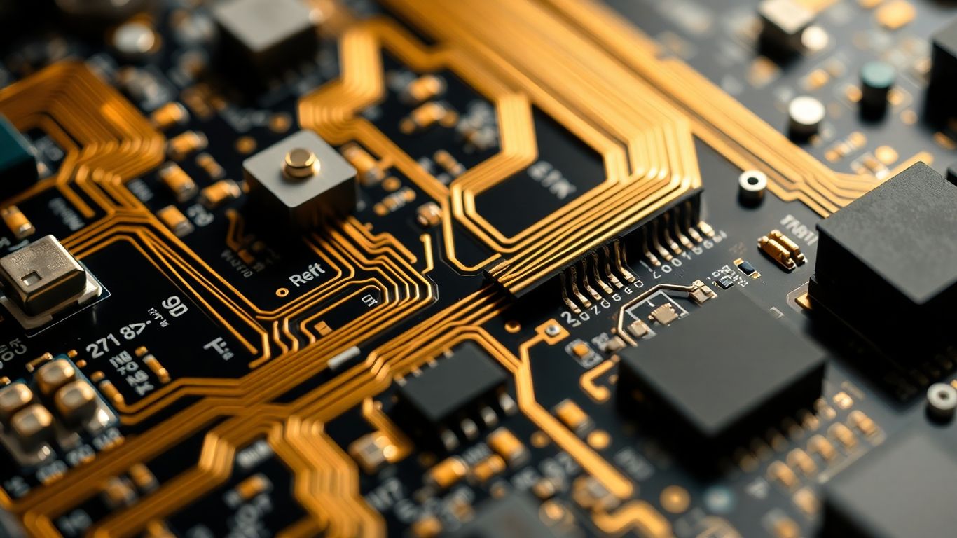 采用镀金导线和连接器的电子元件。