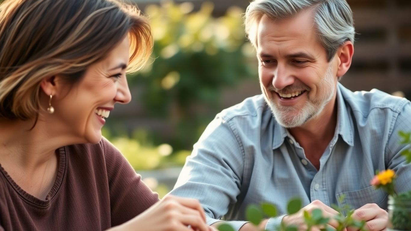 Couple enjoying a shared hobby together.