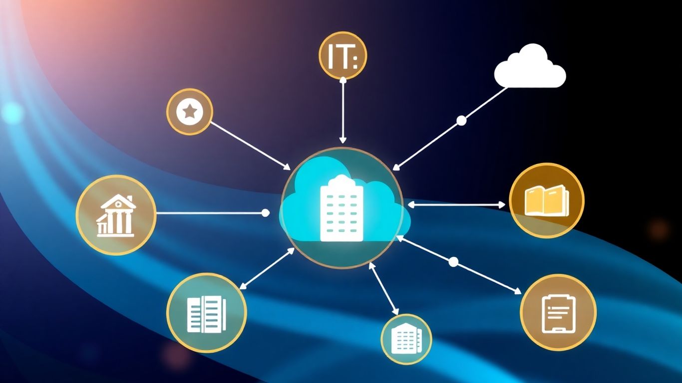 Infographic of managed IT services for businesses.