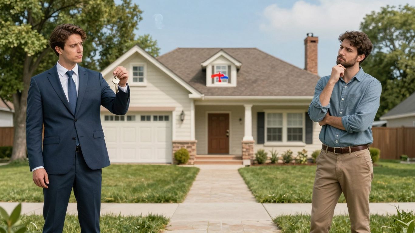 Landlord and tenant discussing rent and VAT.