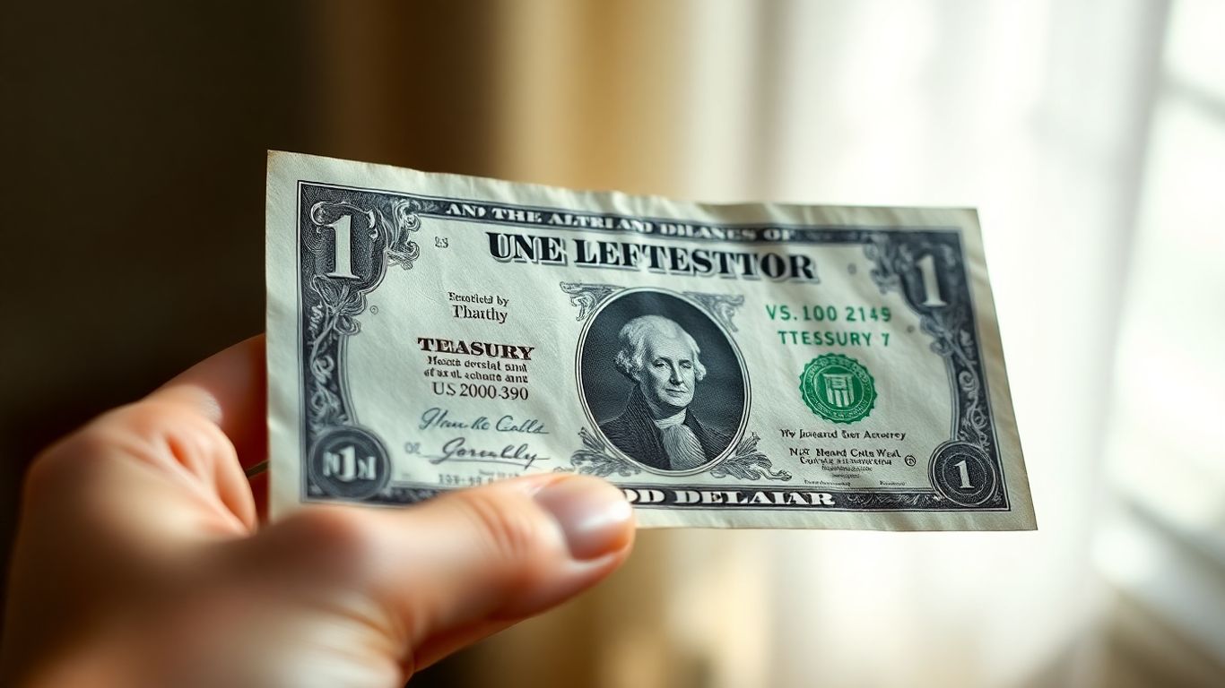 Close-up of a U.S. Treasury bond certificate.