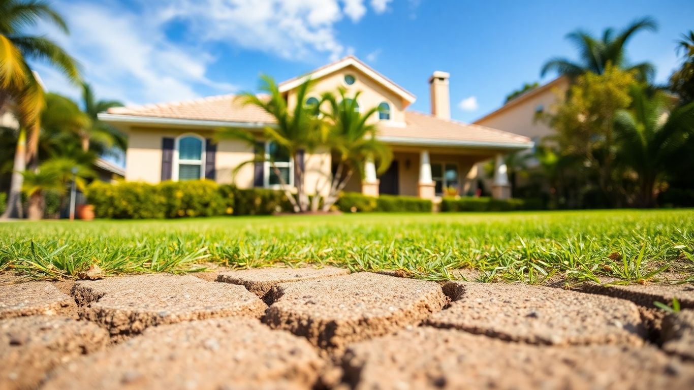 Home foundation cracks in Corpus Christi, Texas.