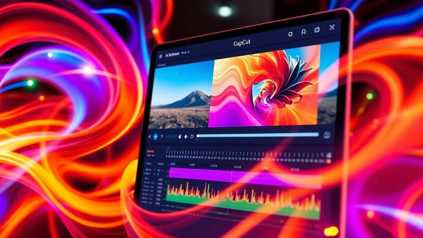 CapCut video editor interface and creative tools