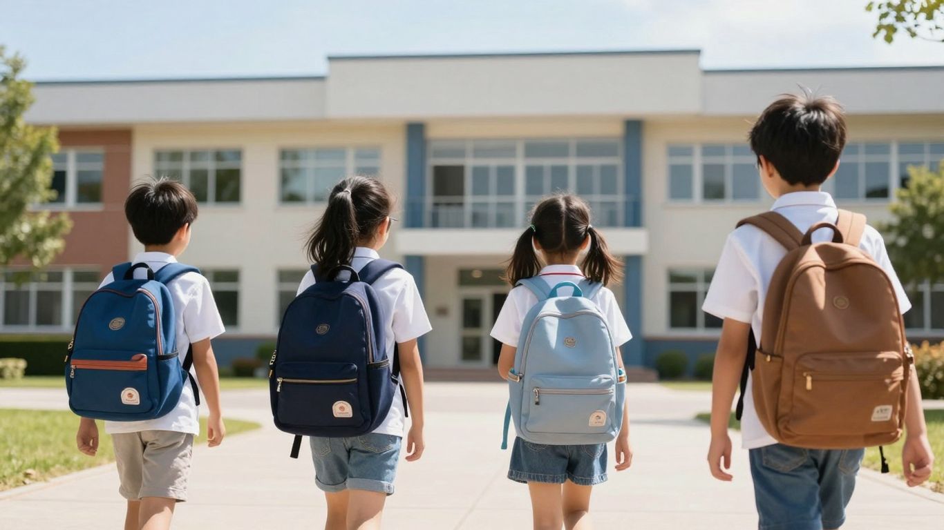 Schüler starten ins neue Schuljahr 2026 in Nordrhein-Westfalen.