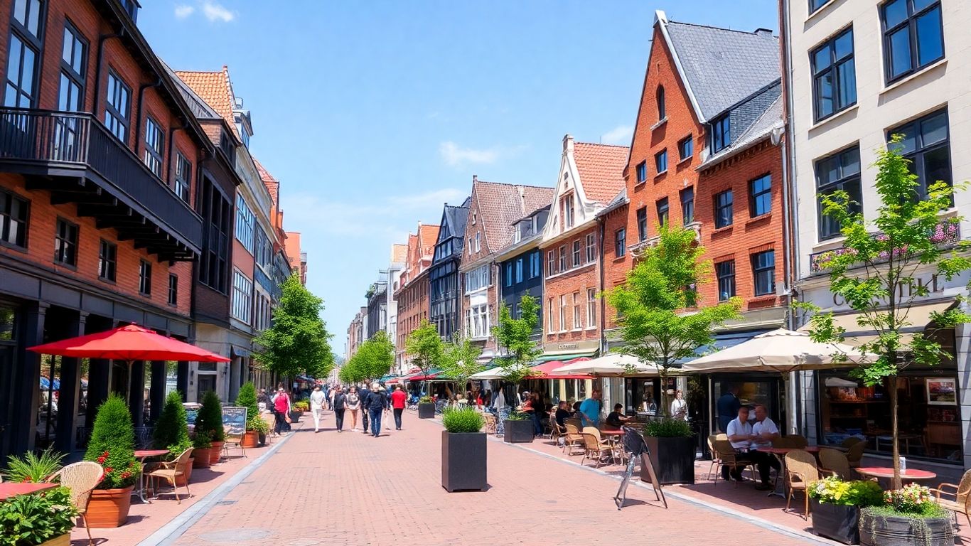 Kiel Brunswik Stadtviertel mit Cafés und Kultur
