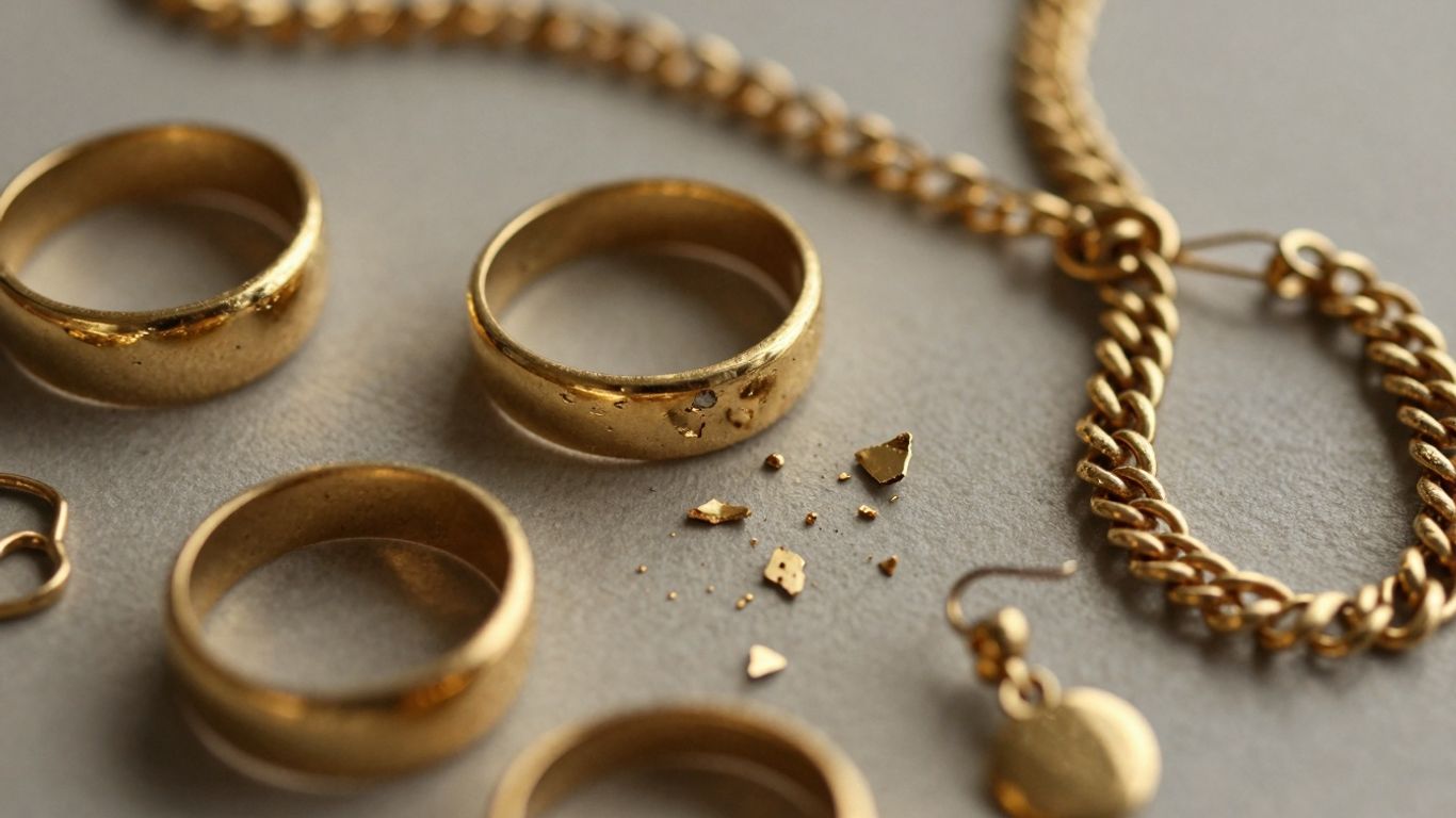 Broken gold jewelry pieces for sale