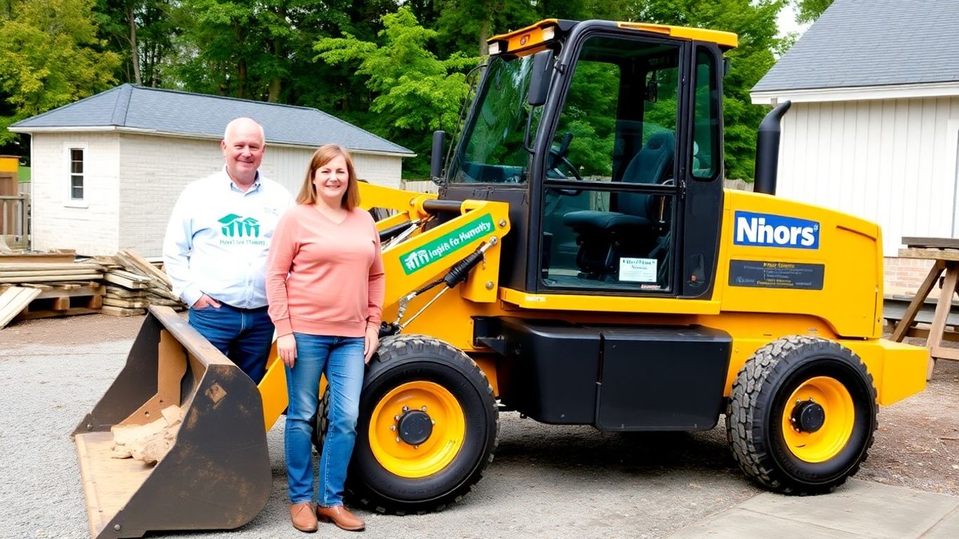 Electric loader donated to Habitat for Humanity.