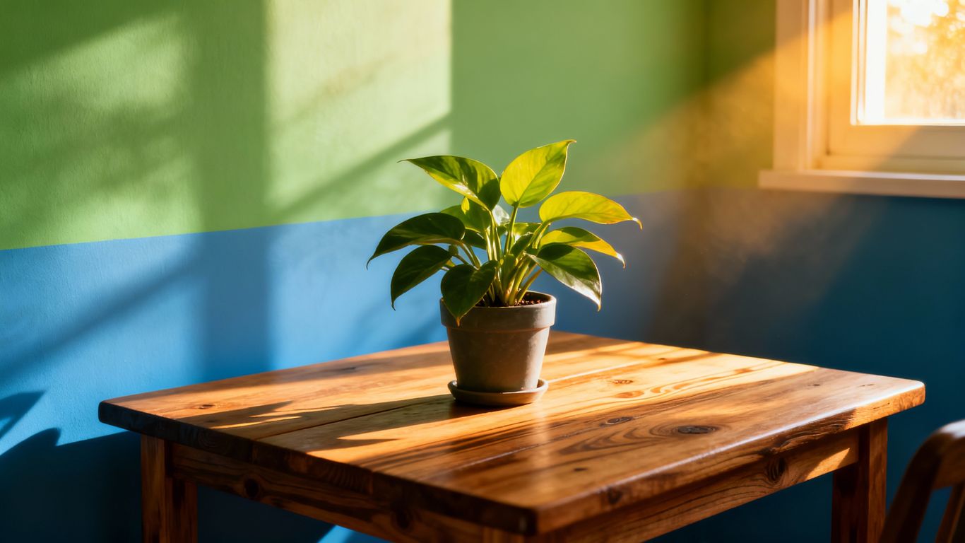 Eco-friendly paint colors in a bright, healthy home.