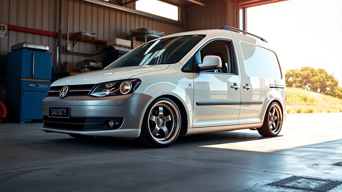 Modified VW Caddy with performance upgrades in Australia.