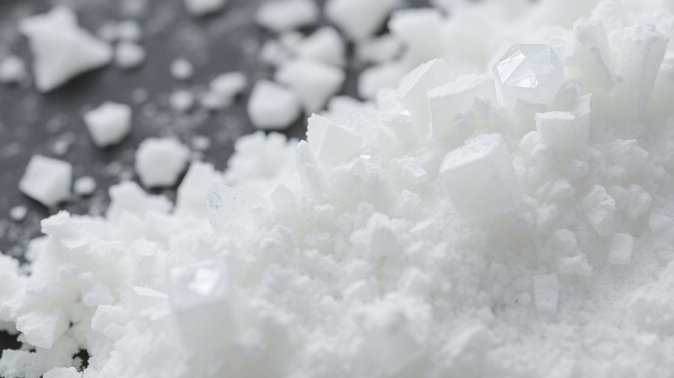 Reines Crystal Meth Pulver Nahaufnahme