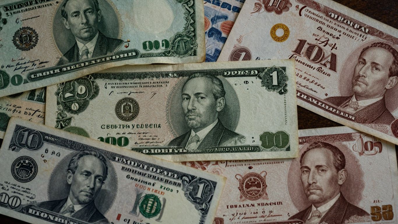 Various bond certificates, old and new, overlapping.