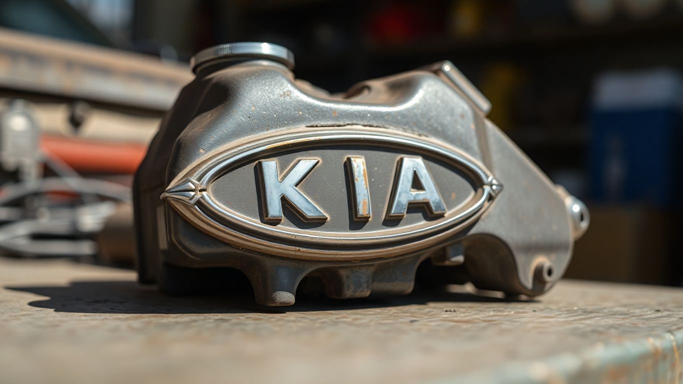 Vintage Kia car part detail