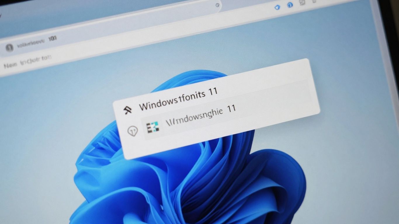 Il codice prodotto di Windows 11 sullo schermo del computer.