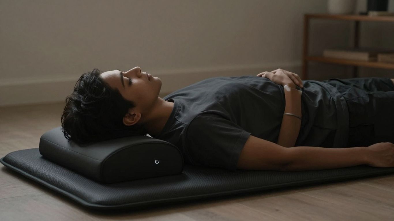 Person relaxing on Hooga PEMF mat
