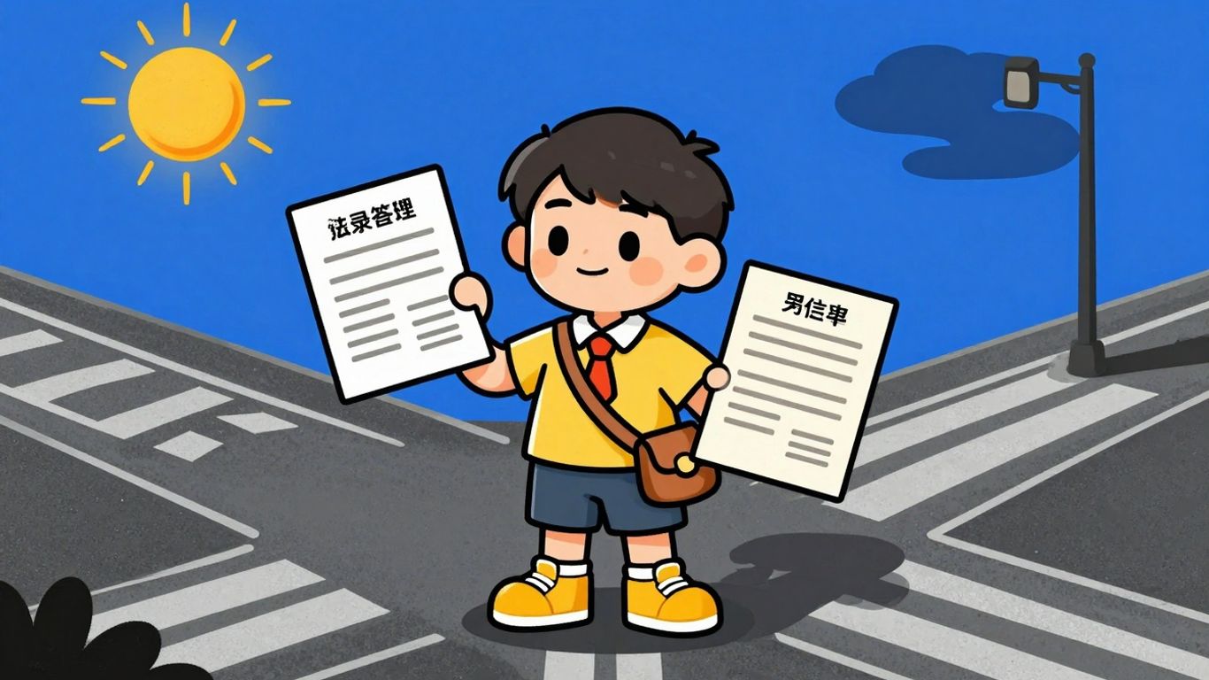 Student choosing between two loan paths