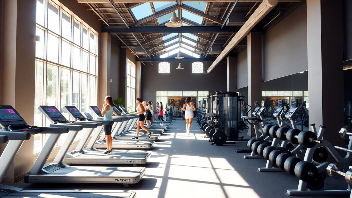 Modern Melbourne gym with diverse fitness equipment.