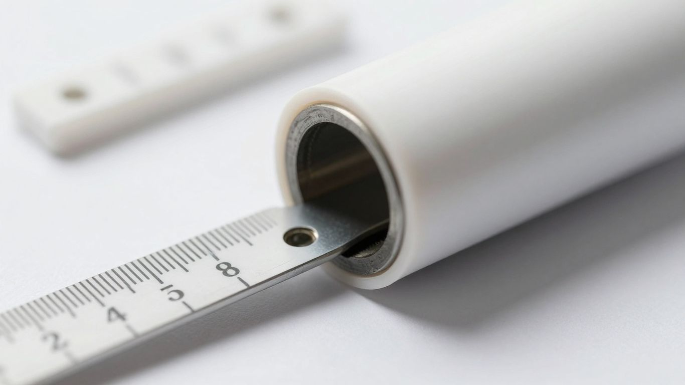 Close-up of a properly sized well seal.