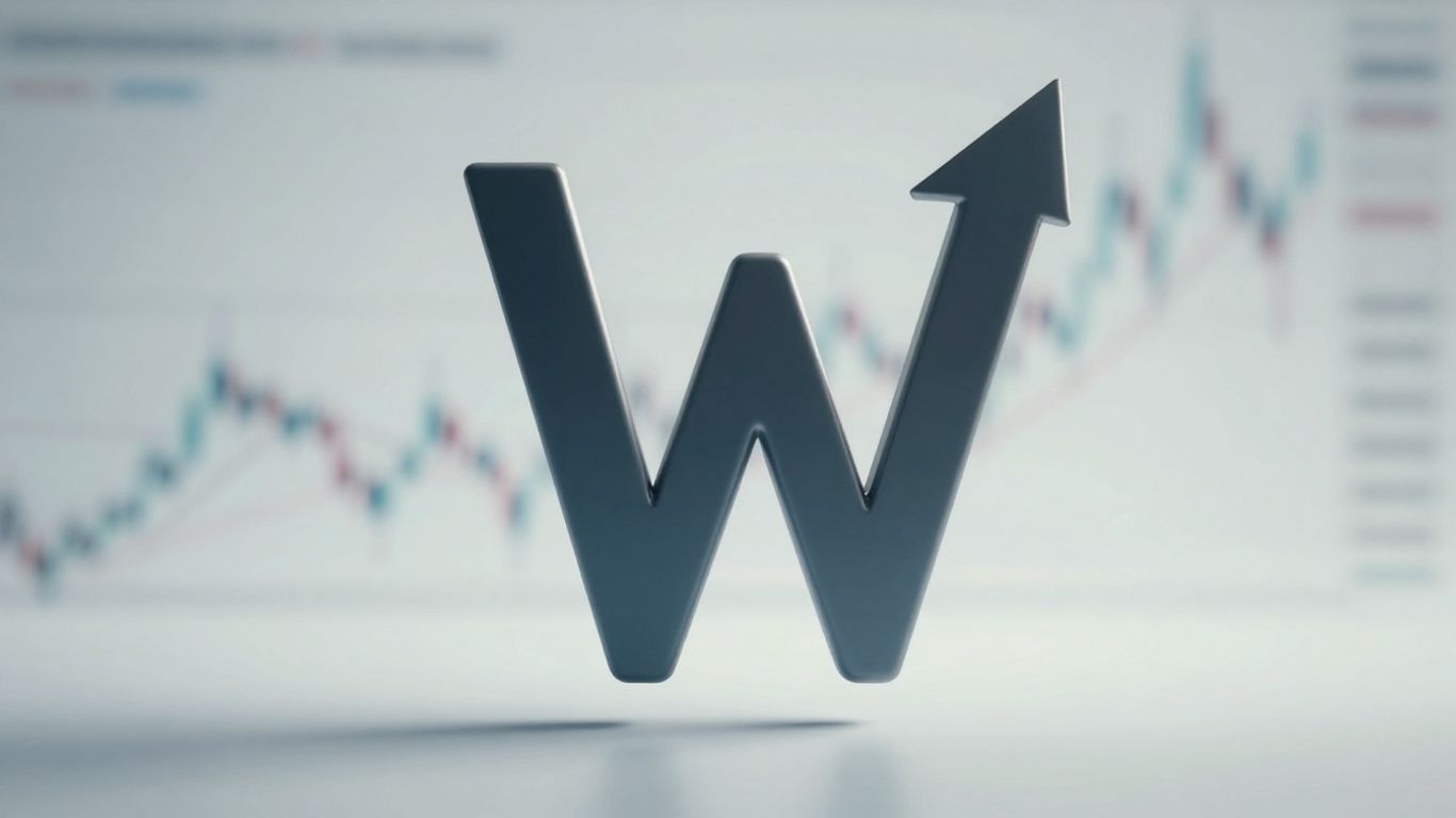 Stylized W pattern indicating market reversal