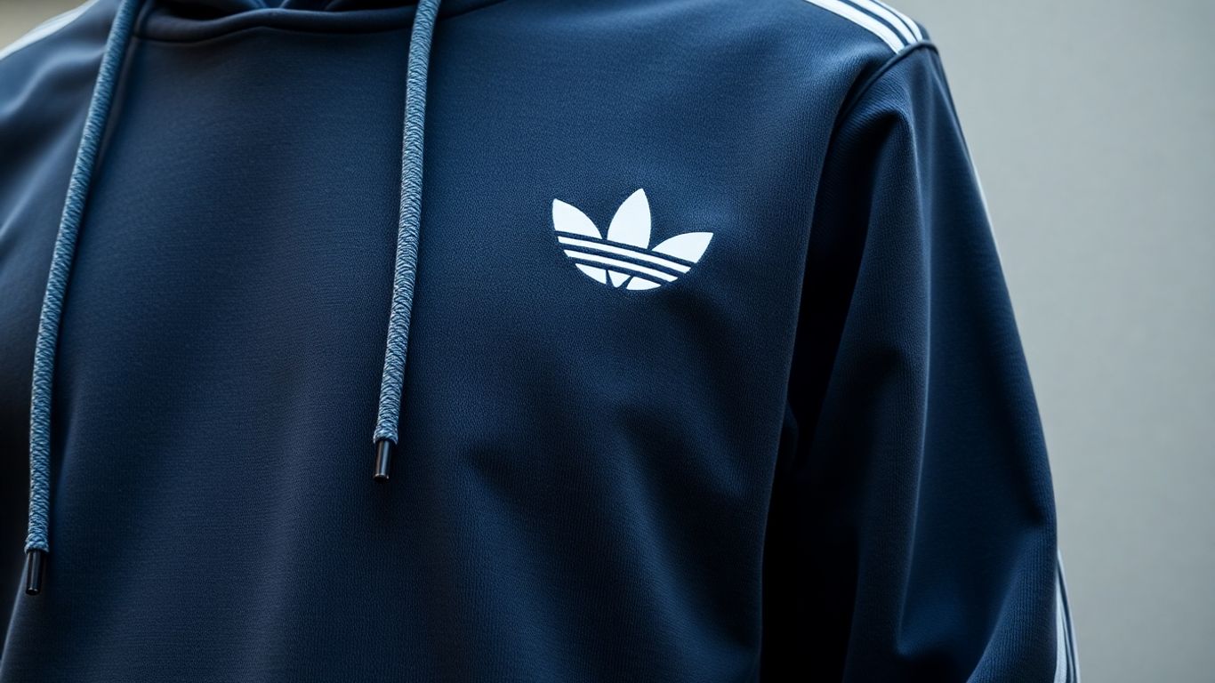 Japanese style Adidas hoodie detail