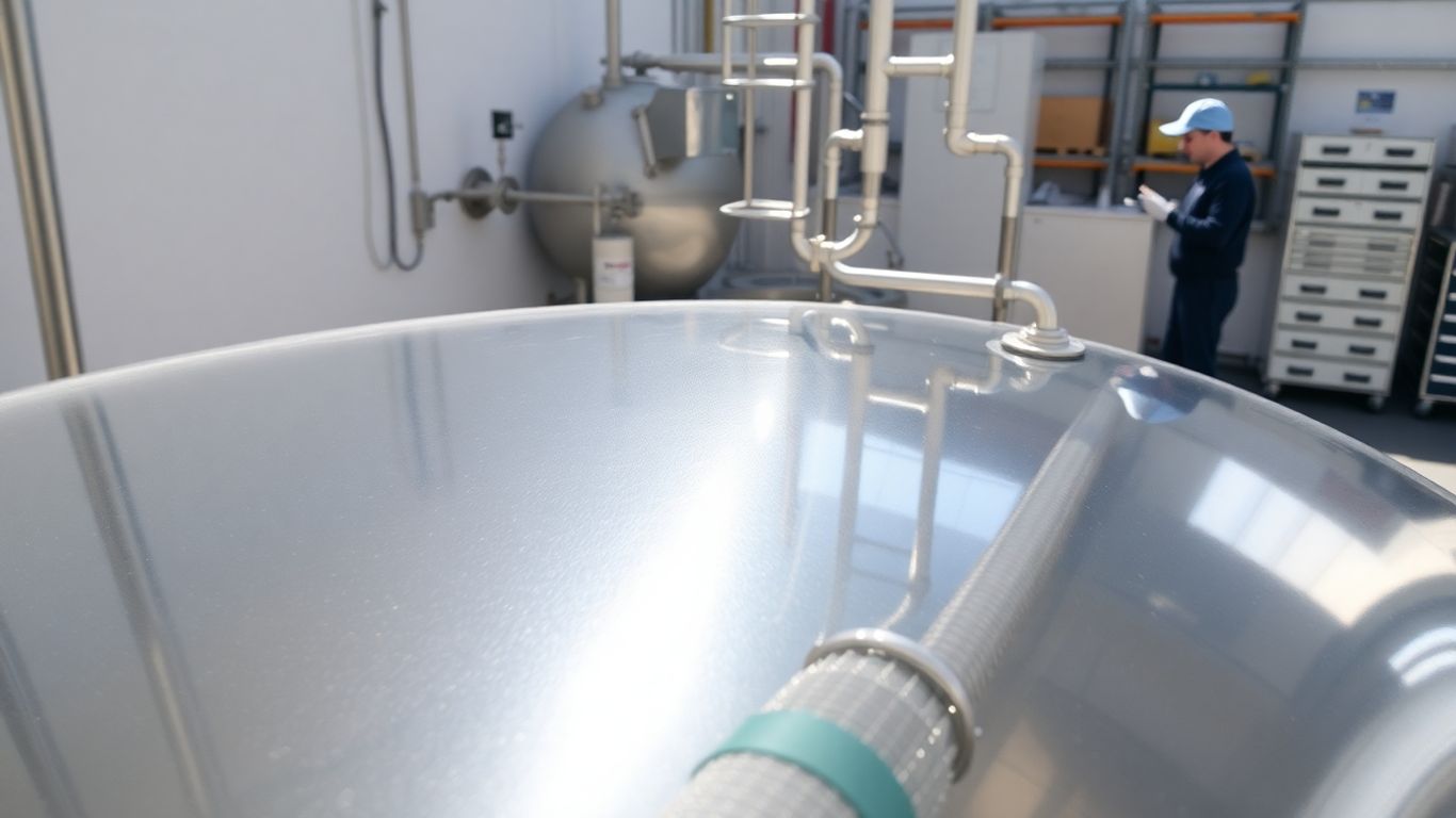 Industrial tank maintenance for optimal performance.