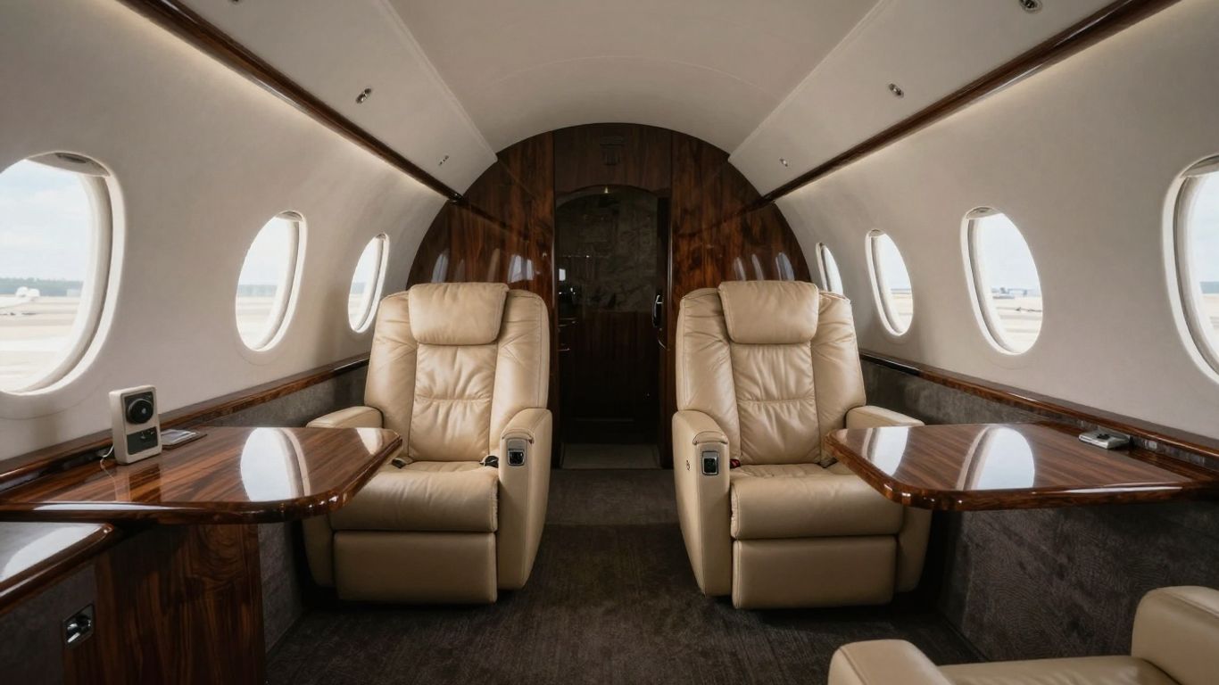 Cristiano Ronaldo's luxurious private jet interior