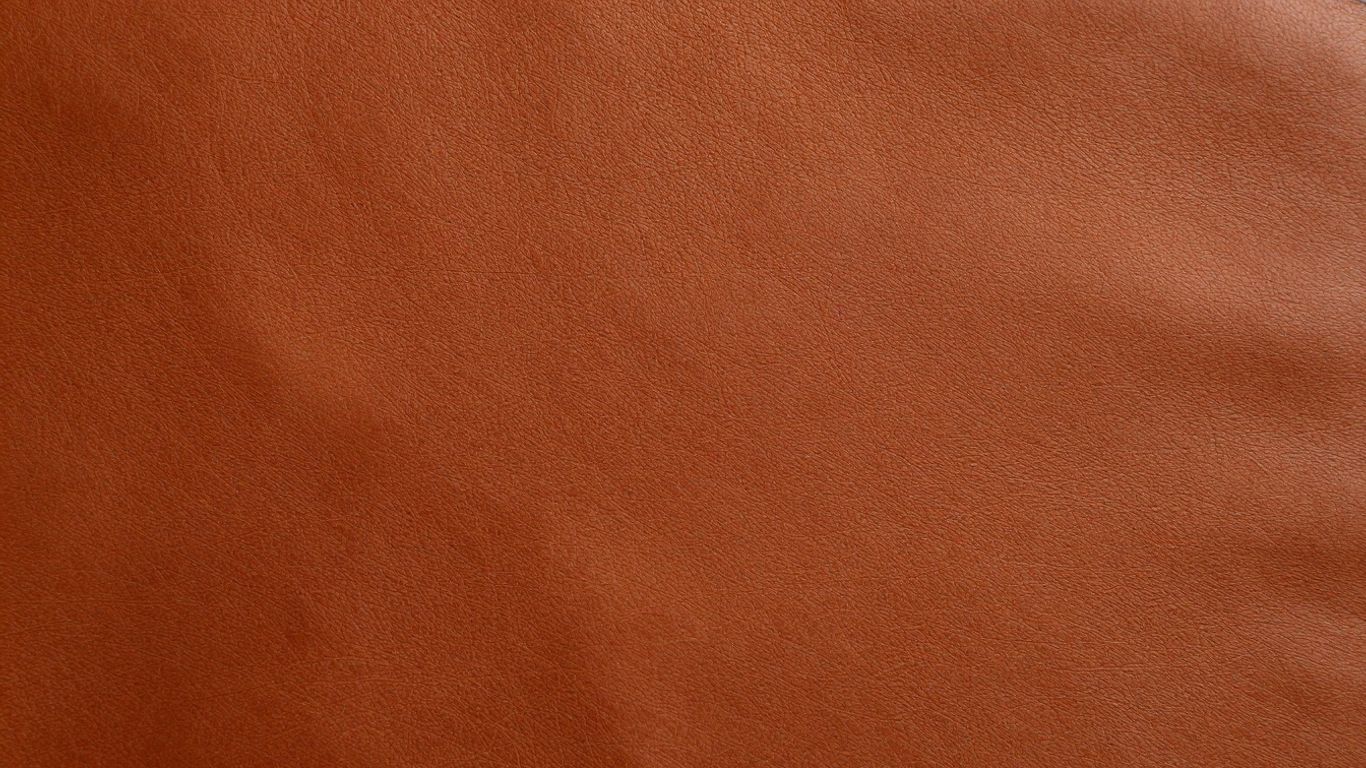 Nahaufnahme von pflanzlich gegerbtem Leder mit Textur.