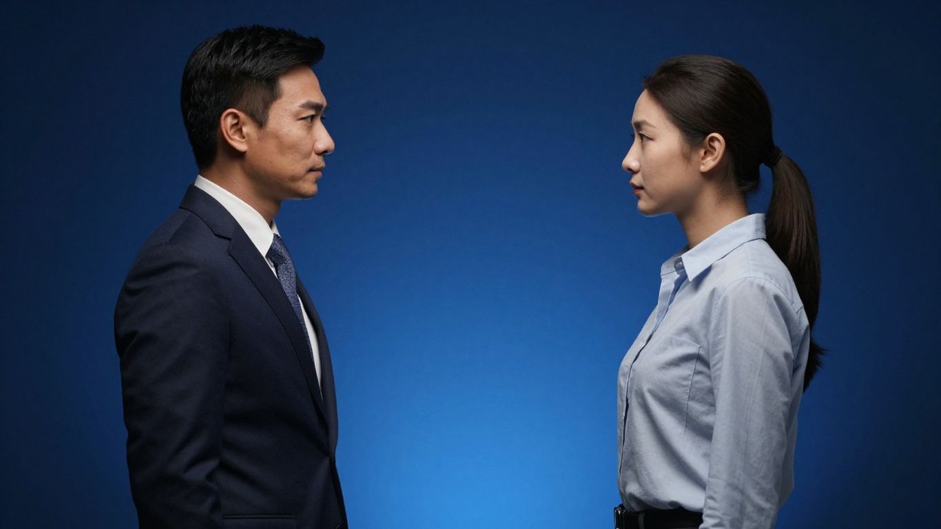 Vergleich von zwei Personen mit unterschiedlicher Kleidung.