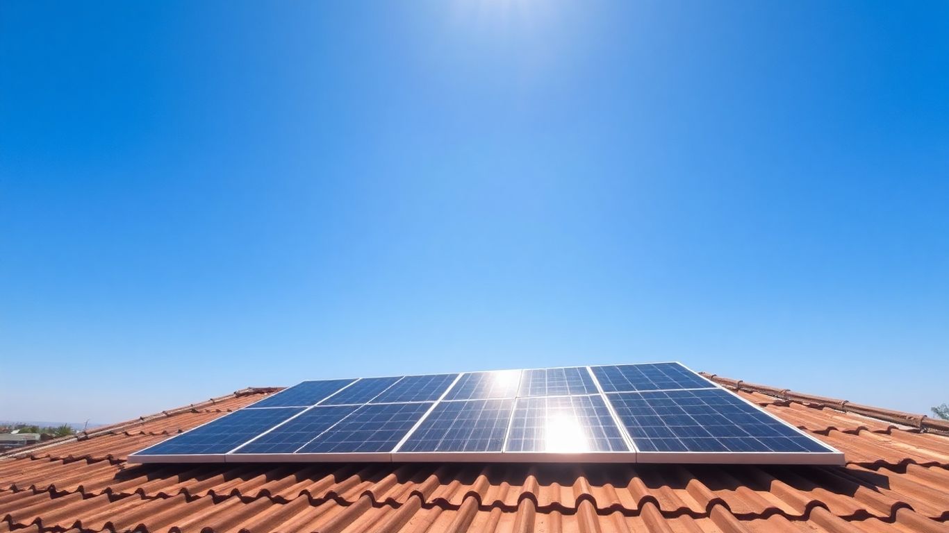 5kW solar system on a South African rooftop.