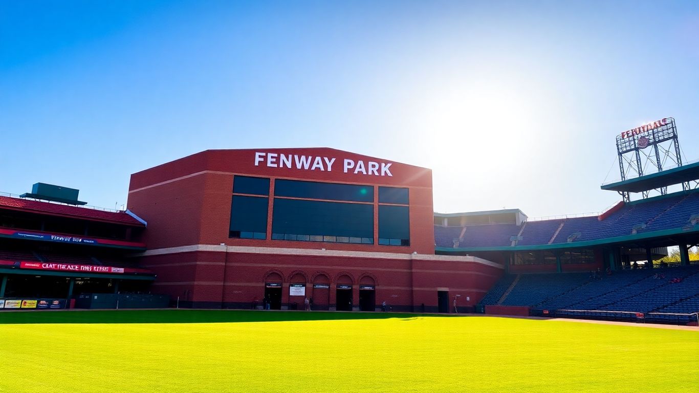 Fenway Park exterior on a sunny day