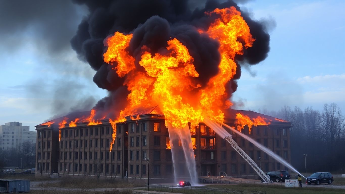 Incendie au Moulin Rose, Belbeuf