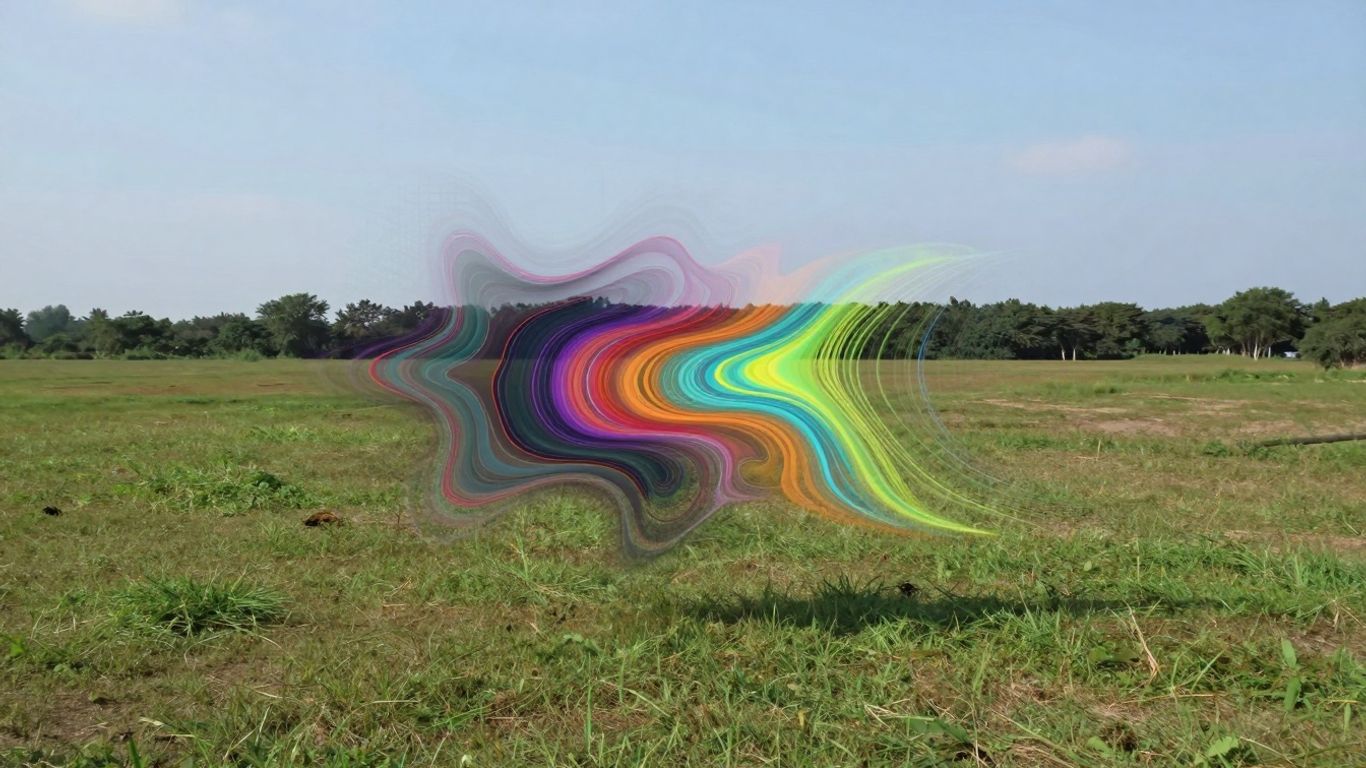 AI video generation abstract digital patterns and footage