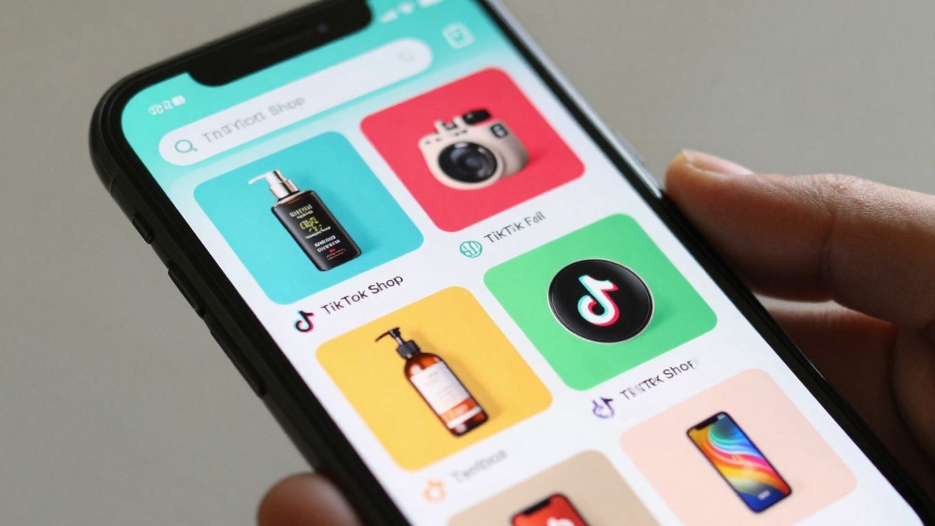 TikTok Shop interface on a smartphone screen.