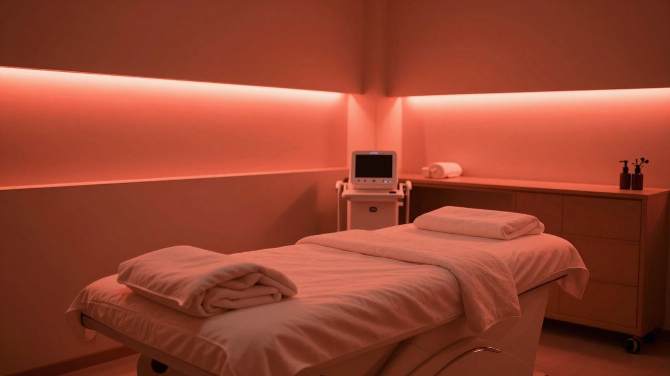Red light therapy treatment room in Los Angeles