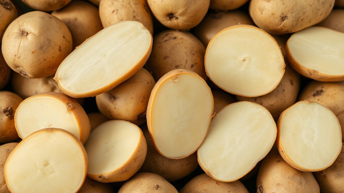 Biologische aardappelen met kiemen