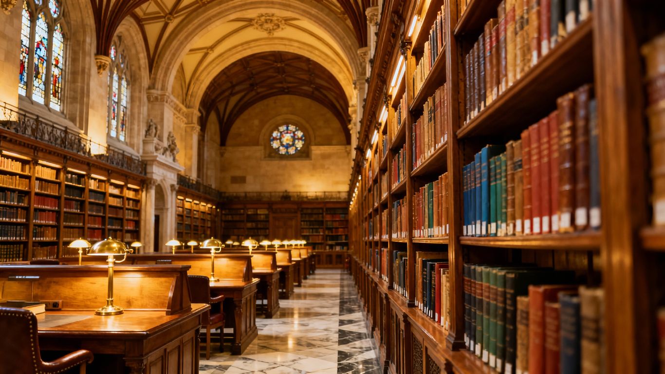 Interior of Holborn Library with bookshelves and reading areas.
