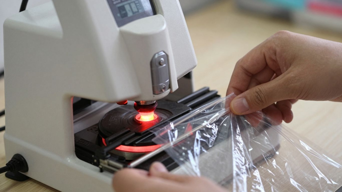 ทดสอบเครื่องซีลด้วยมือขณะทำงานจริง