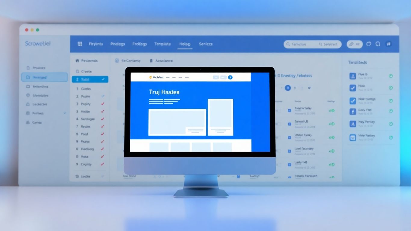 Hostinger hosting dashboard and website builder interface.