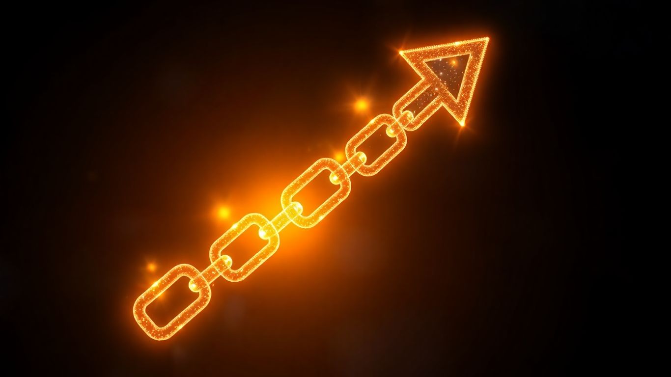 ภาพลูกศรชี้ขึ้น แสดงถึงการเติบโตของเว็บไซต์