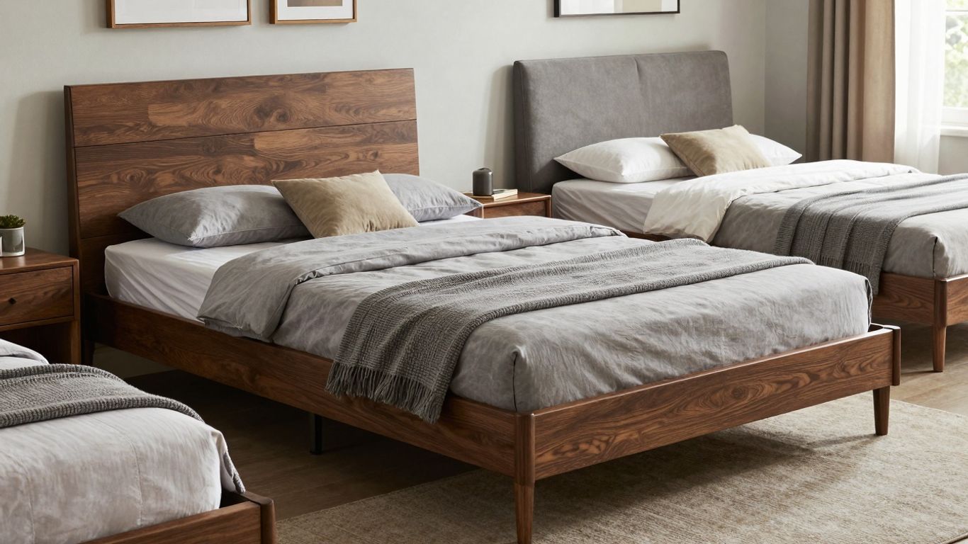 Stylish and durable bed frames for Airbnb hosts.