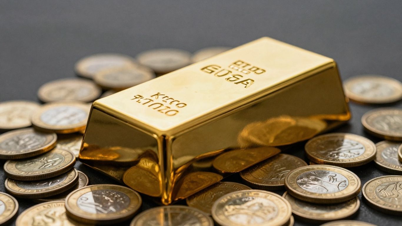 سبائك الذهب على العملات الذهبية