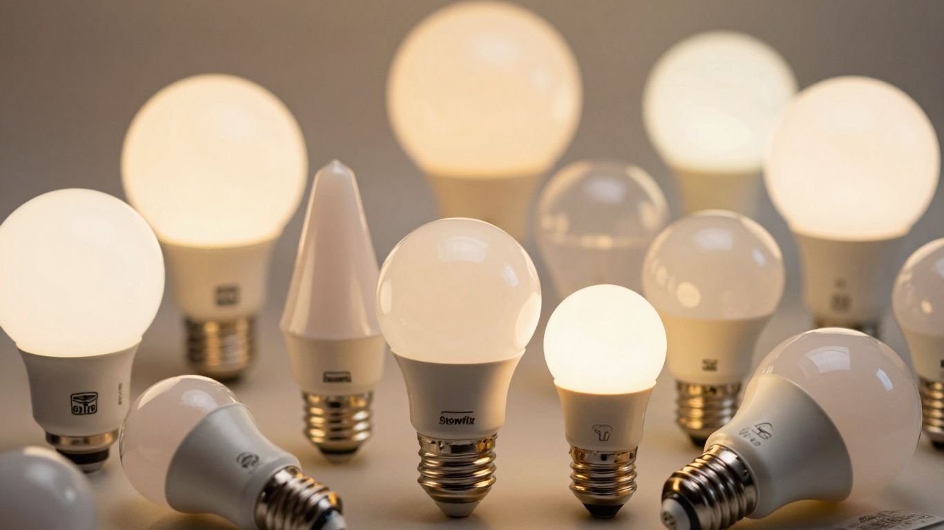 Selection of Screwfix light bulbs in various shapes.