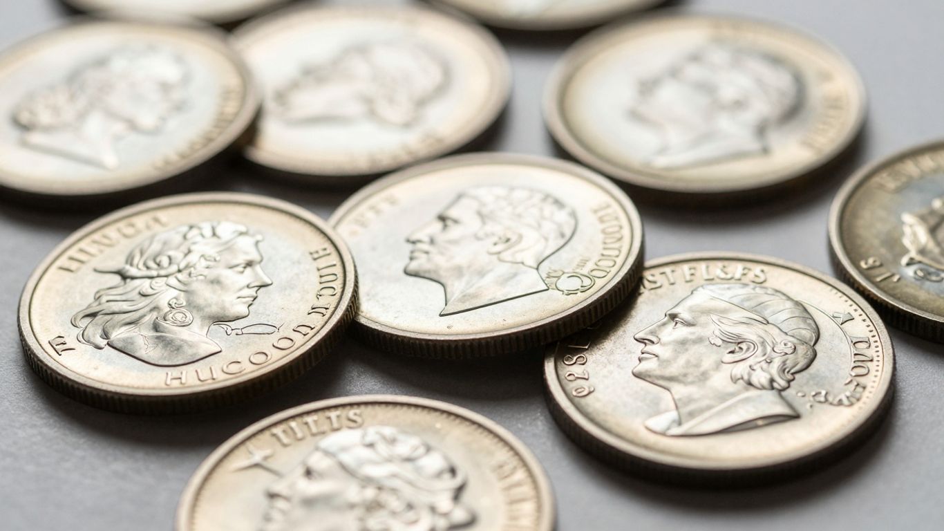 Collection of shiny proof coins