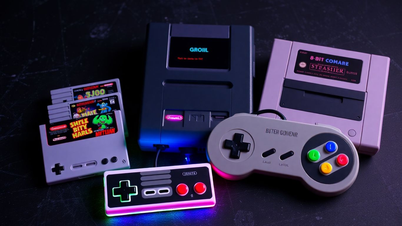 Retro igrice i konzole iz zlatnog doba igranja.