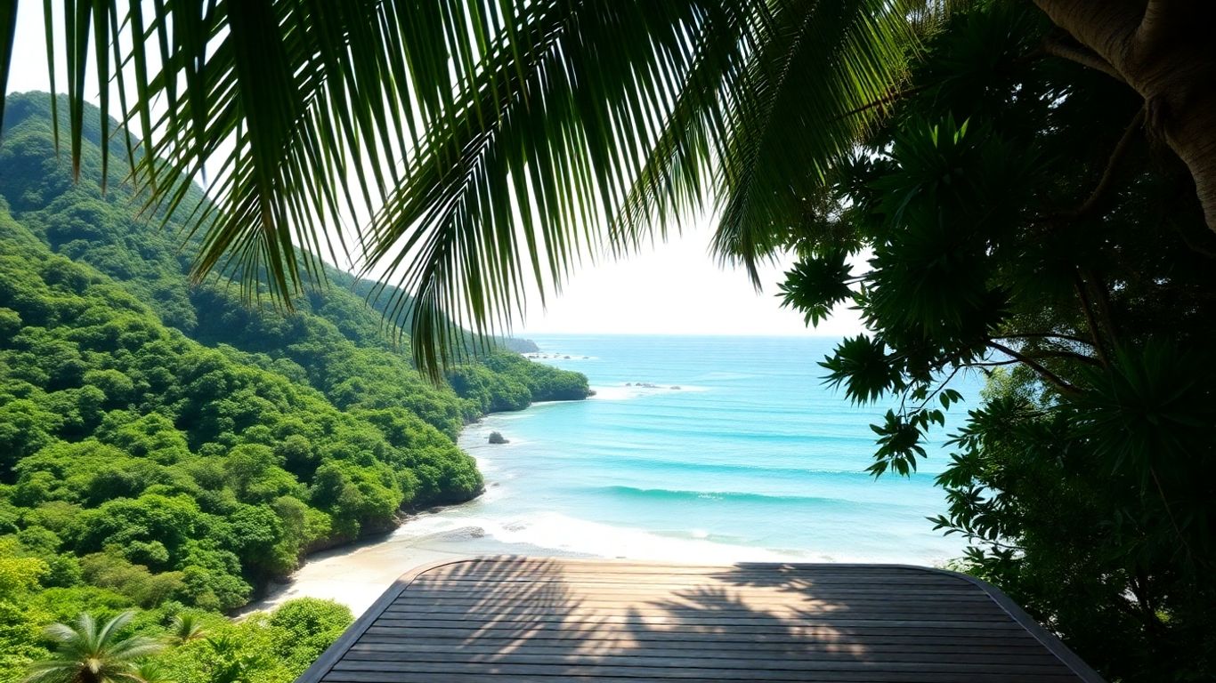 Peaceful Queensland retreat with ocean and rainforest.