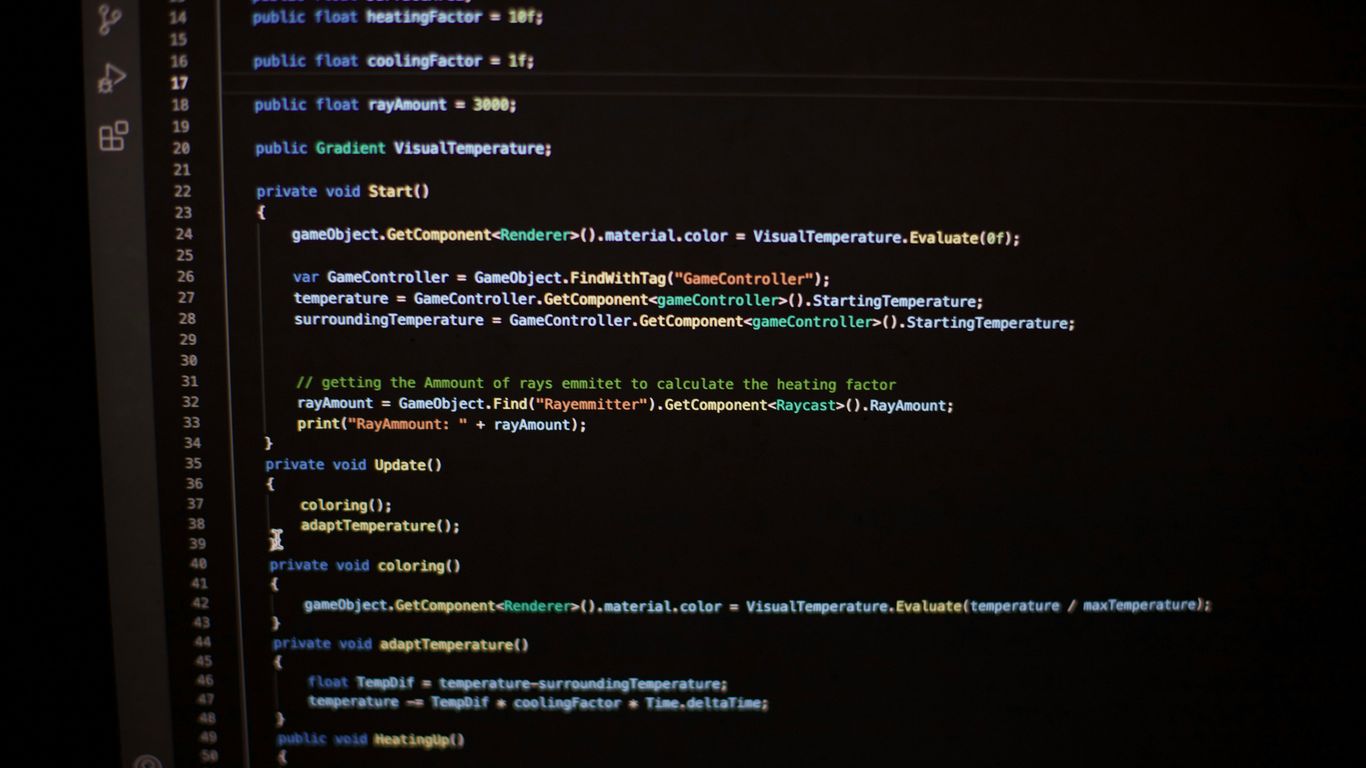 a computer screen with a bunch of lines on it