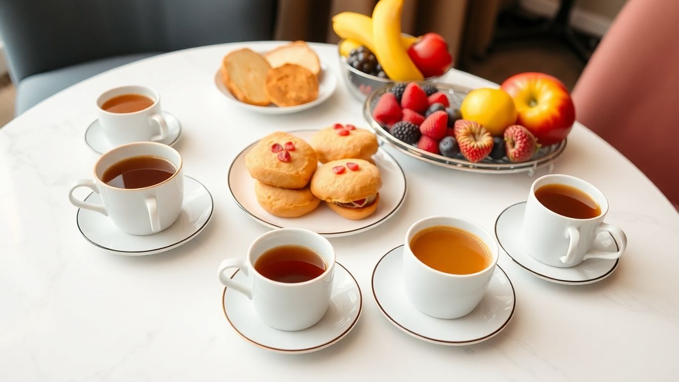 ไอเดียจัดเบรกชา กาแฟ ขนมสวยงาม