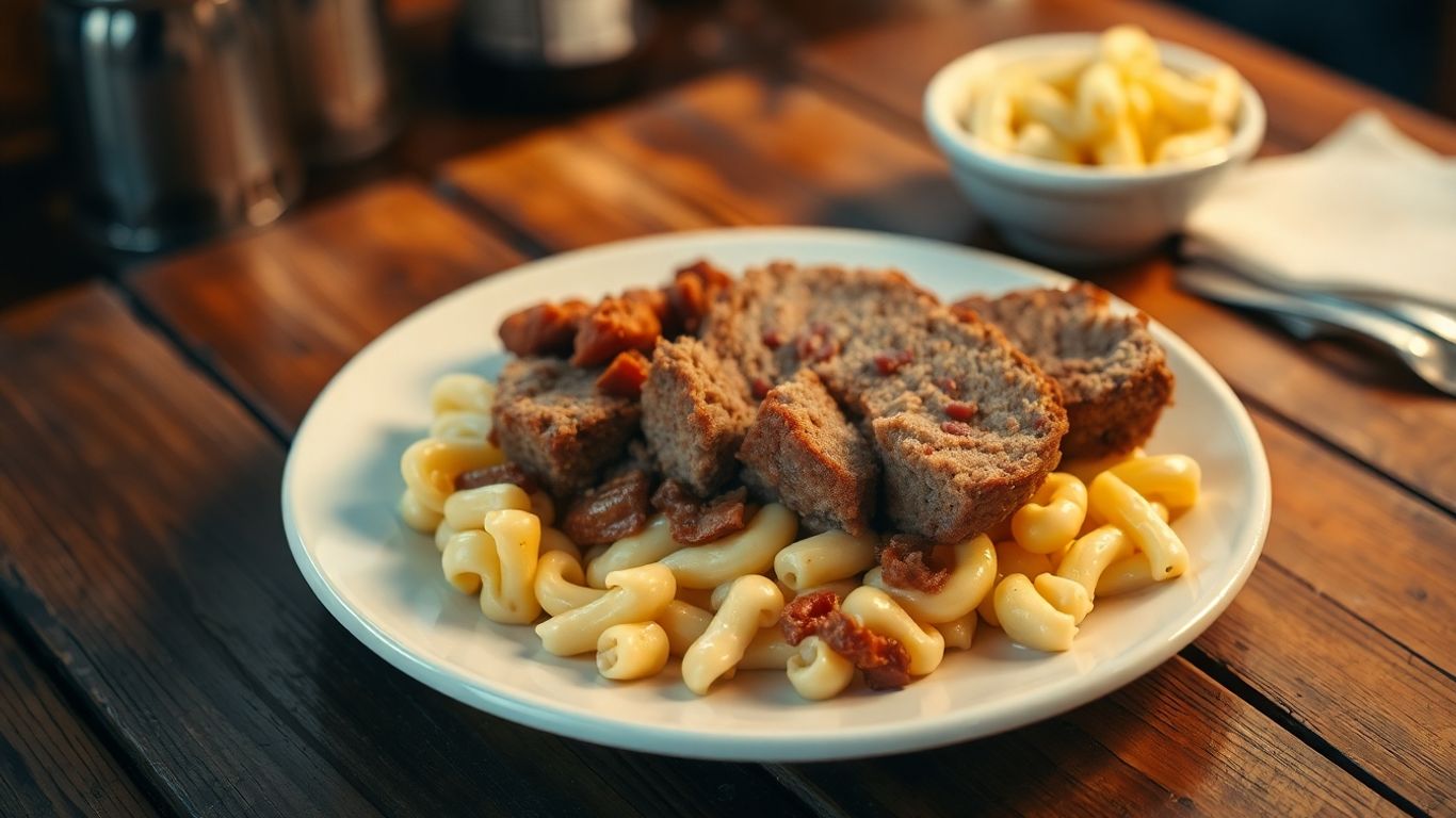 Comforting American classic dish, perfectly lit and ready to eat.