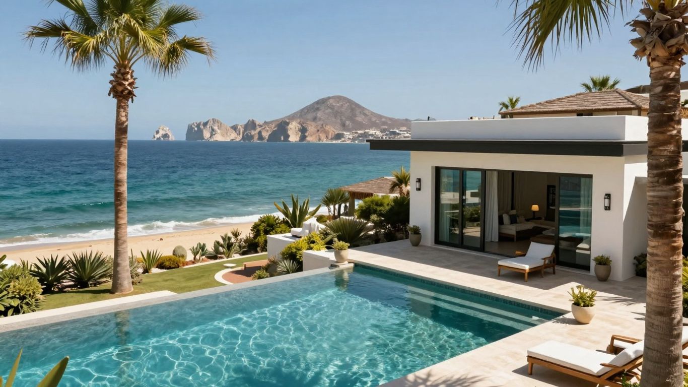 Luxury villa with ocean view in Cabo San Lucas.